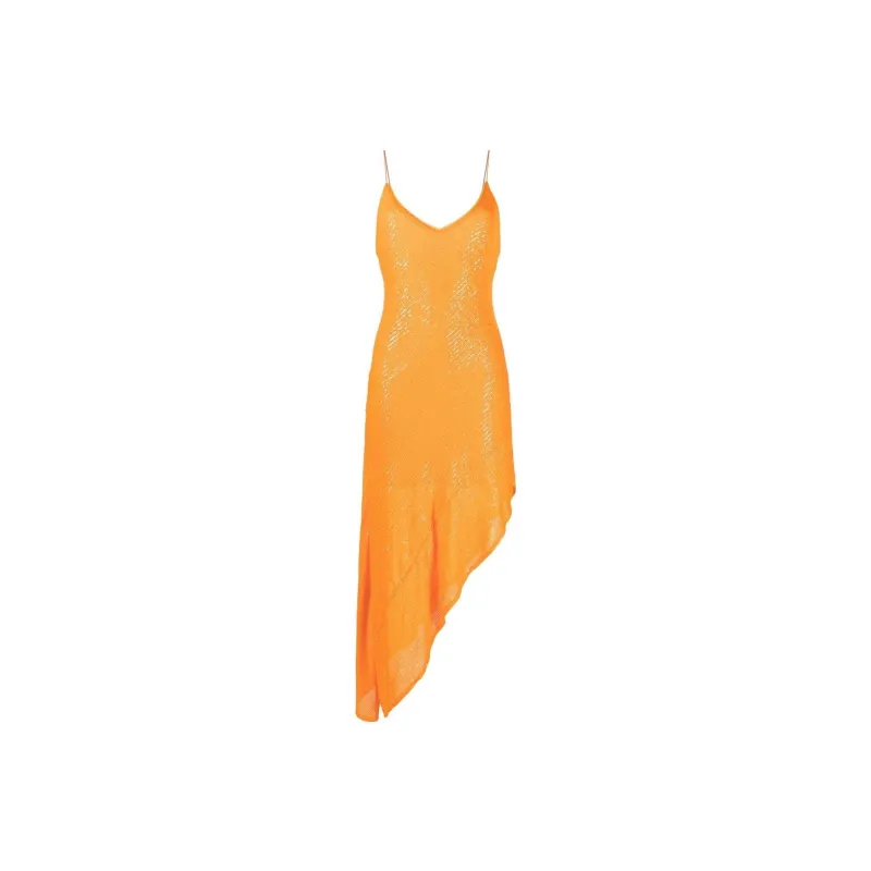 Rotate Sleeveless Dresses Women's Orange-0