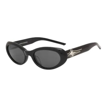 GENTLE MONSTER Acetate Oval Sunglasses Women's Black