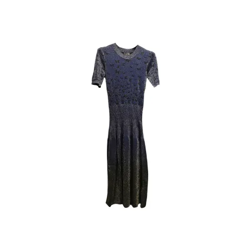Bottega Veneta Short Sleeved Dresses Women's Blue