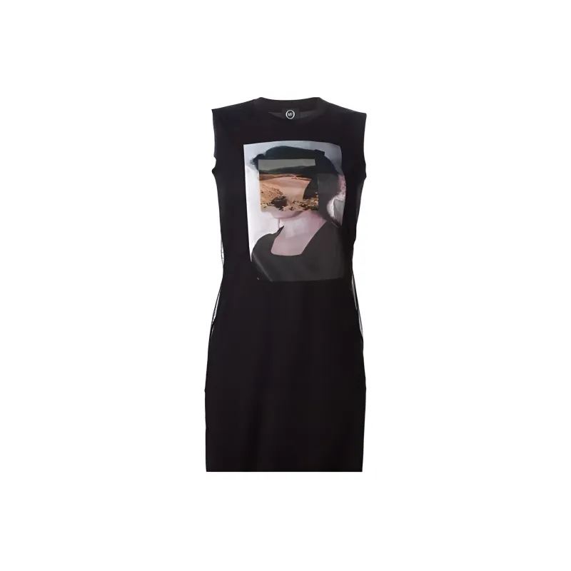 Alexander McQueen SS23 Sleeveless Dress Women's Black-0