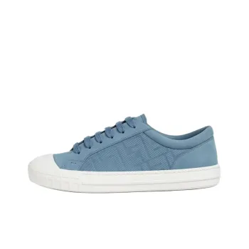 FENDI Domino Low Top Skateboard Shoes Men's Blue