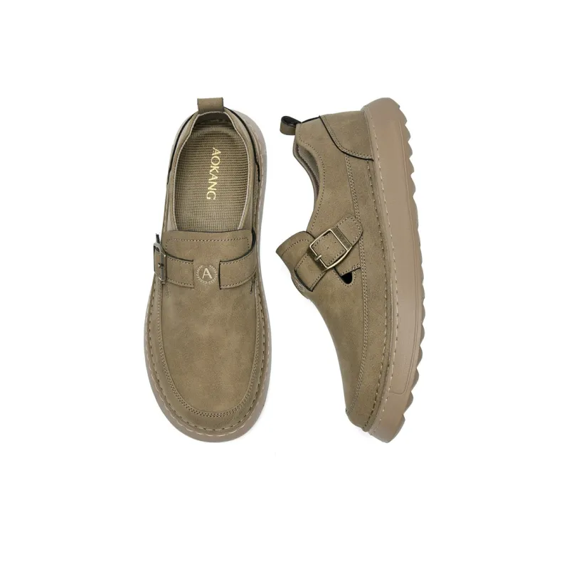 AOKANG Slip Resistant, Abrasion Resistant, Lightweight, Height Increasing Low Top Casual Shoes Men's-10