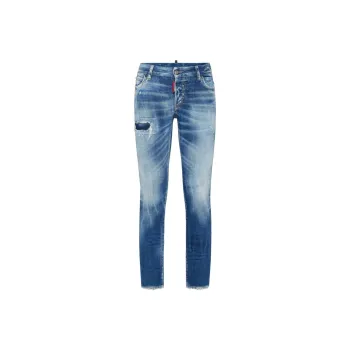 DSQUARED 2 Distressed Medium Waist Jennifer Jeans