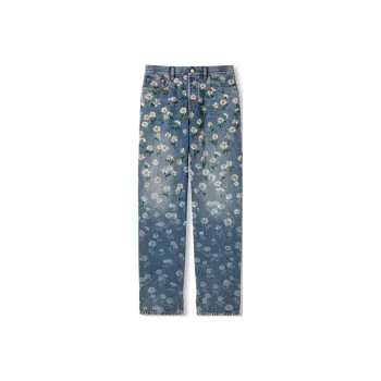 GUCCI Printed Denim Pants