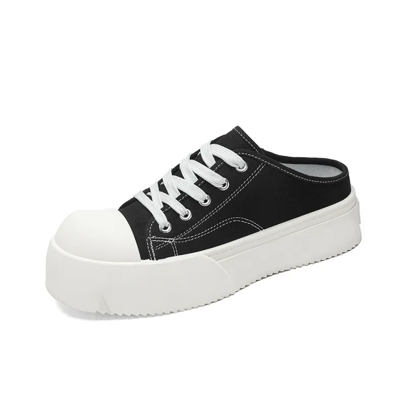 Magelly Anti Slip And Wear Resistant Height Increasing Low Top Casual Shoes Men's Black-1