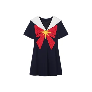 UOOYAA Beautiful Girl Warrior Series SS22 Dress Women's Navy Blue