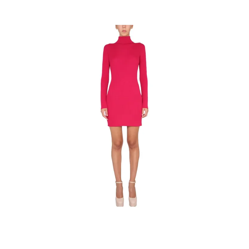 DSQUARED 2 Turtleneck Knit Mini Dress-0