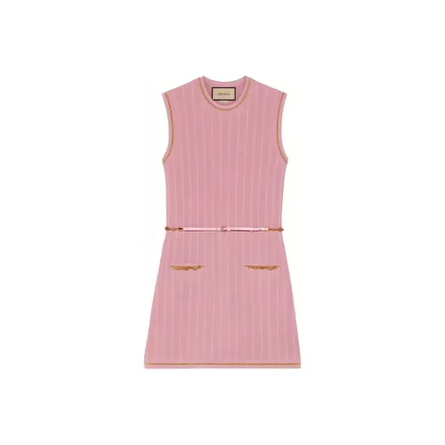 GUCCI FW21 Sleeveless Dress Women's Pink
