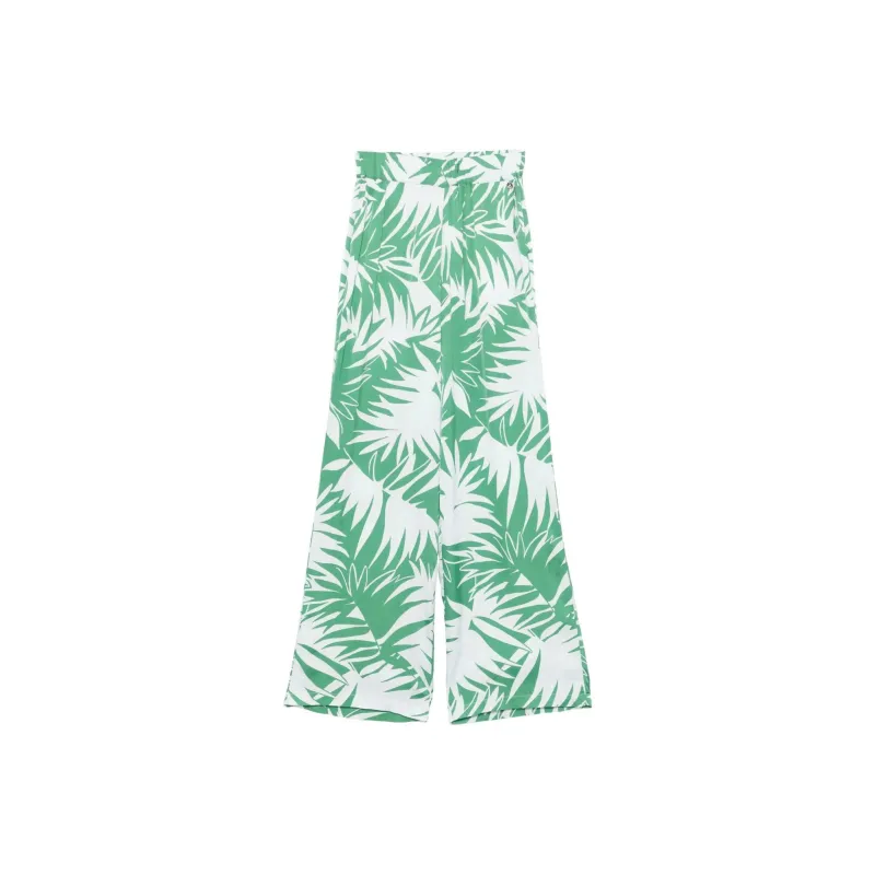 LIU·JO Palm Tree print Trousers-0