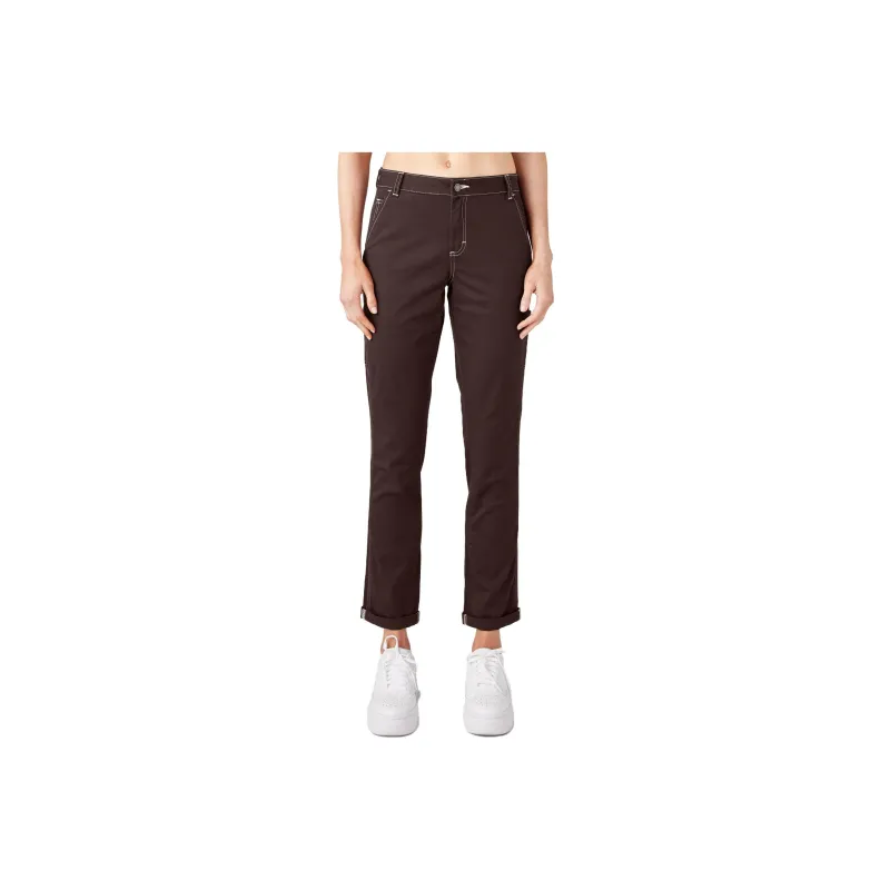 Dickies Cargo Pants Women's Chocolate Brown-0