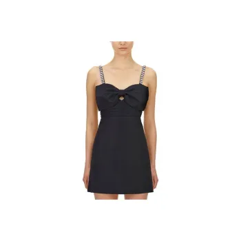 Self portrait Slip Dresses Women's Black