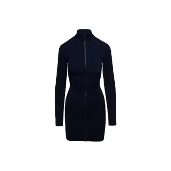 FENDI FW22 Long Sleeved Dress Women's Black