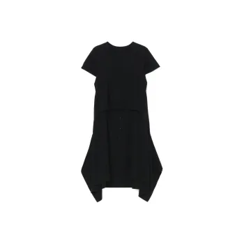Yohji Yamamoto Short Sleeved Dresses Women's Black
