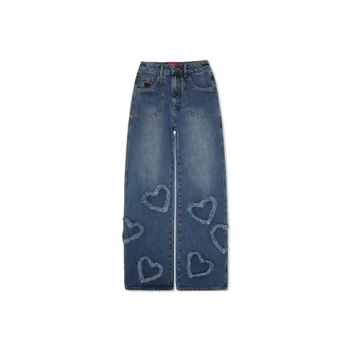GUESS x YUEQI QI Jeans Women's Blue
