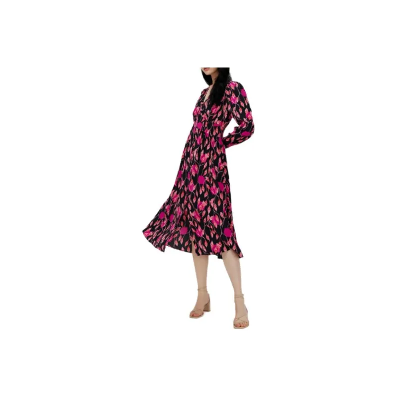 DVF Diane Von Furstenberg Erica Long Sleeved Midi Dress-0