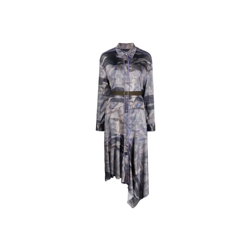 DIESEL Asymmetric Shirt Dress-0