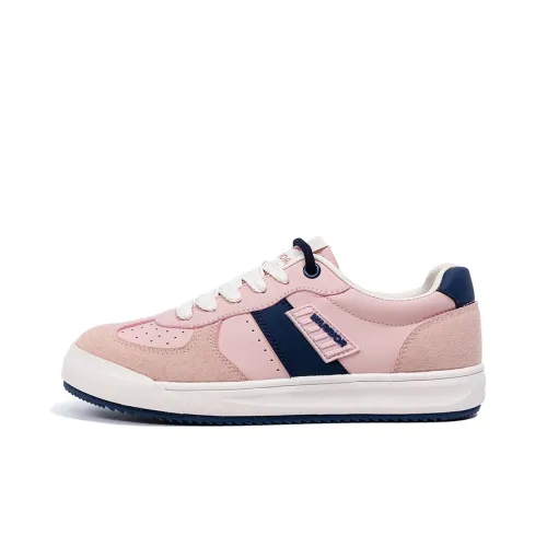 Warrior Abrasion Resistant, Lightweight, And Breathable Low Top Skateboard Shoes Women's Pink Dark Blue