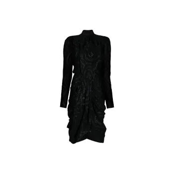 ISABEL MARANT Long-Sleeved Dresses Women's Black