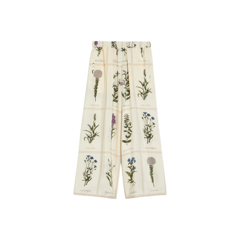 Weekend Max Mara Lory Floral print Wide leg Trousers-0