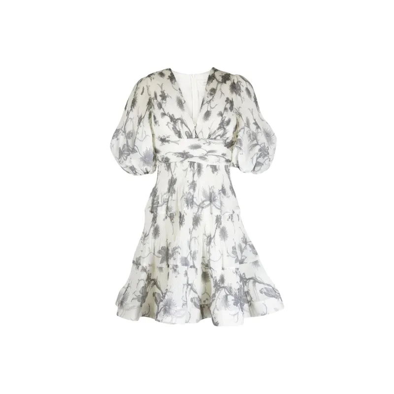 Zimmermann Floral-print Mini Dress-0