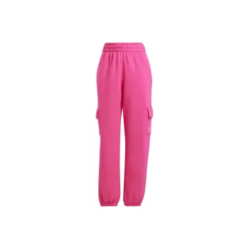 Adidas Originals Essential Essentials Fleece Cargo Joggers Knitted Sports Pants Women's Pink