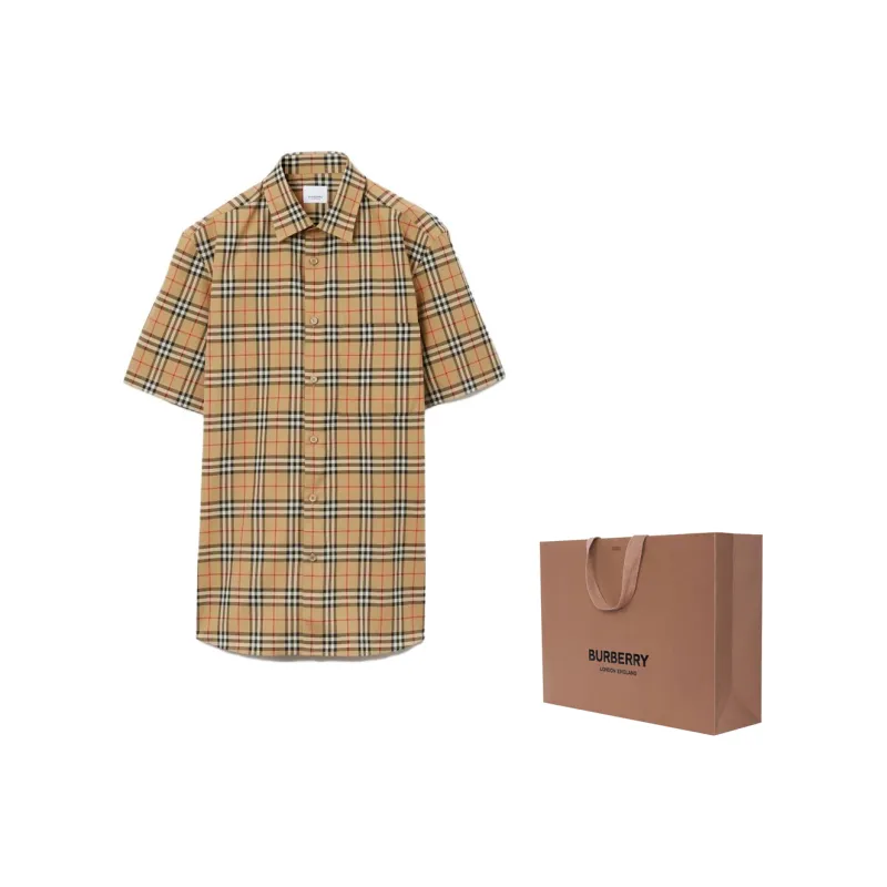 Burberry Nova Check Pattern Cotton Shirt-5
