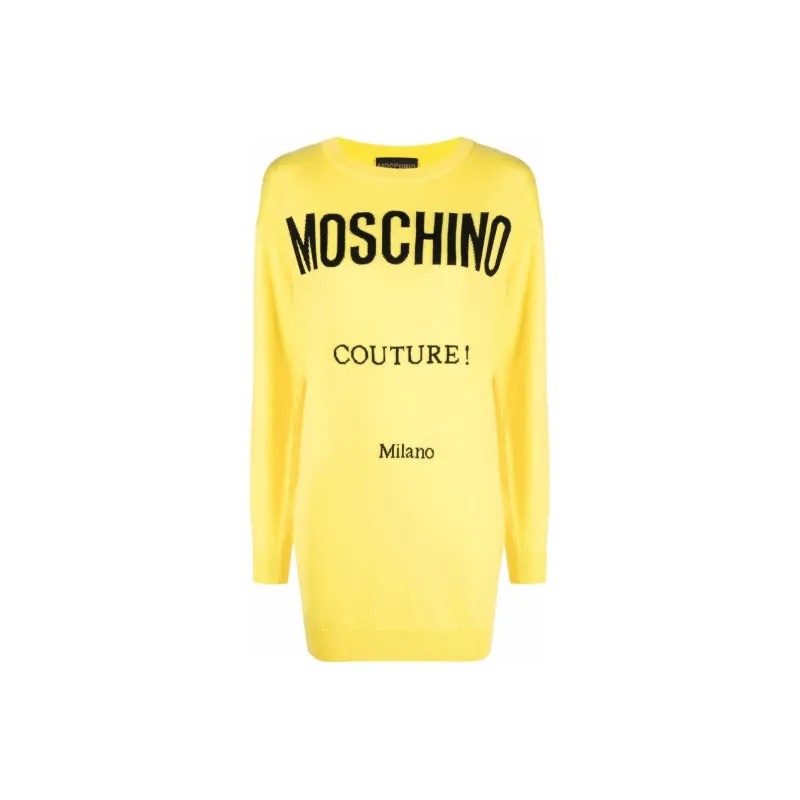 MOSCHINO Long-Sleeved Dresses Women's Yellow-0