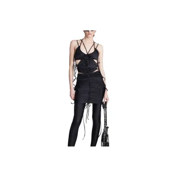 Balenciaga Bikini-detail Ruched Minidress
