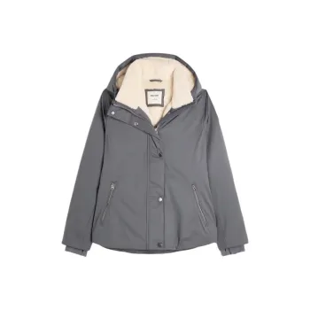 Hollister Puffer Jacket Women's Dark Gray