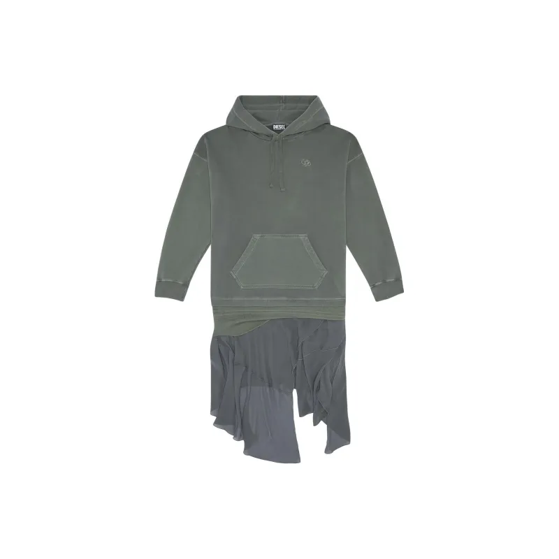 DIESEL Long-Sleeved Dresses Women's Green-0