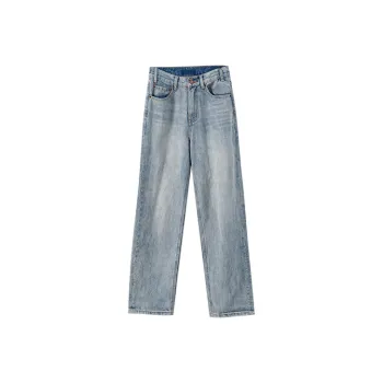 YUMOMO STAR Straight Jeans Women's Denim Blue