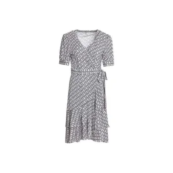 BESIONIA SS22 Short Sleeved Dress Women's Black White