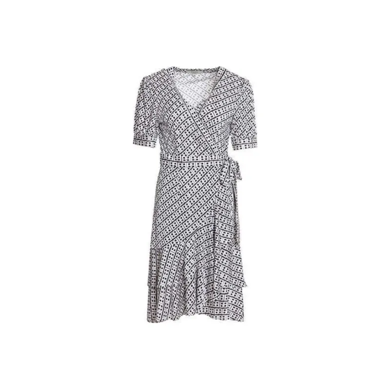 BESIONIA SS22 Short Sleeved Dress Women's Black White-0