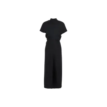 BE PLAIN Short Sleeved Dresses Women's Black