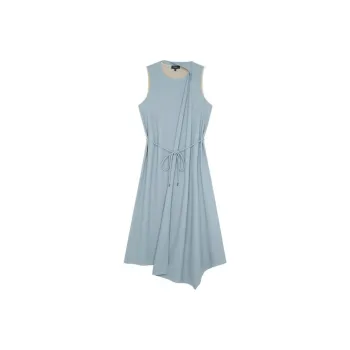 THEORY Sleeveless Dresses Women's Light Gray Blue