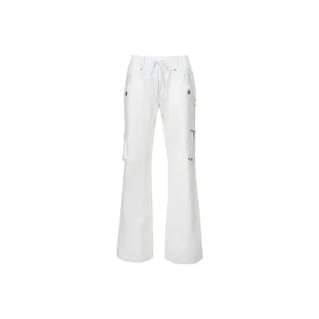 The Kript Cargo Pants Women's White