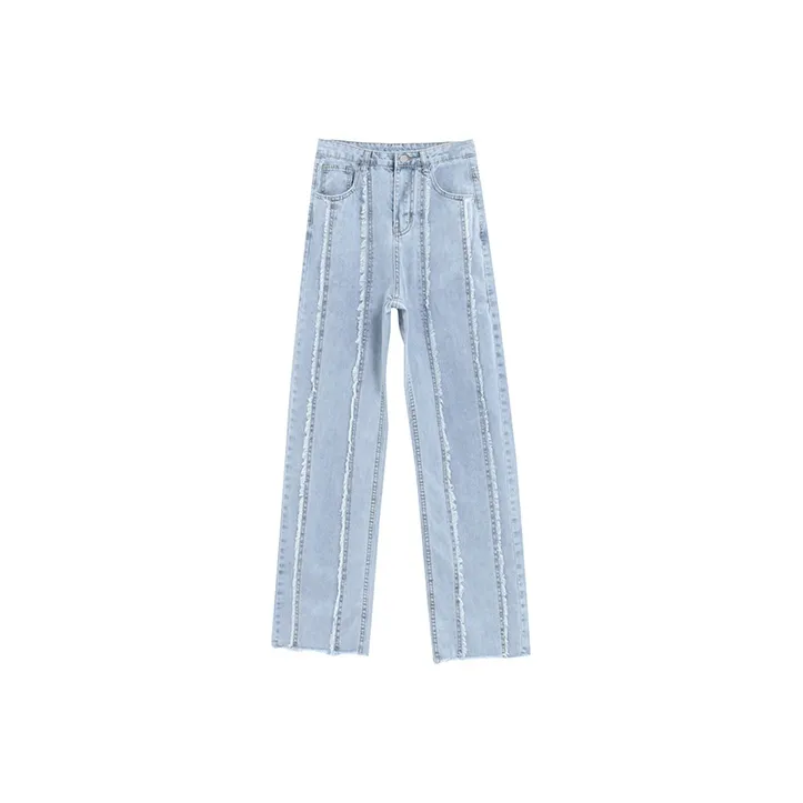 QYPRF Jeans Women's Blue-0
