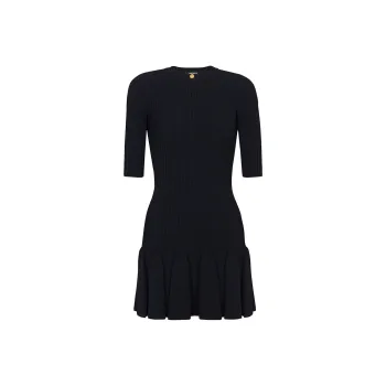 BALMAIN Flared Knit Dress