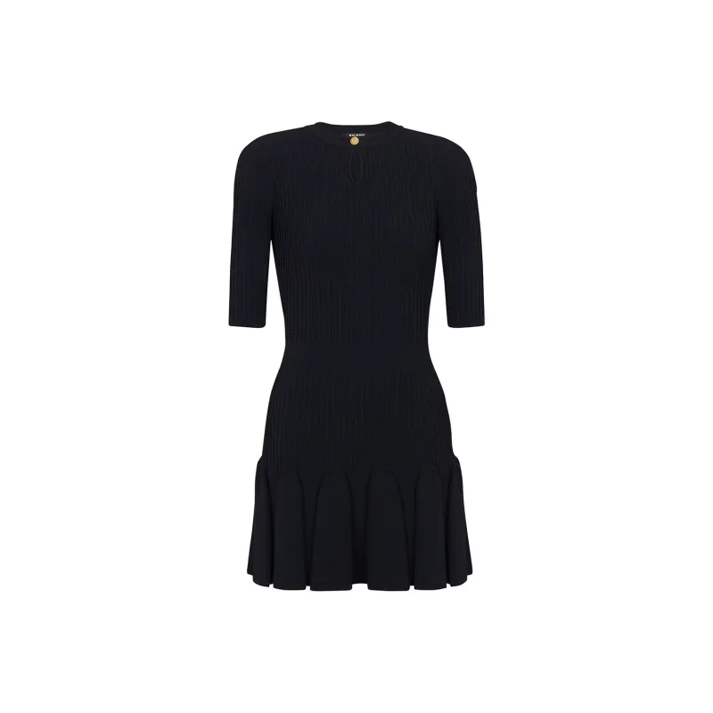BALMAIN Flared Knit Dress-0