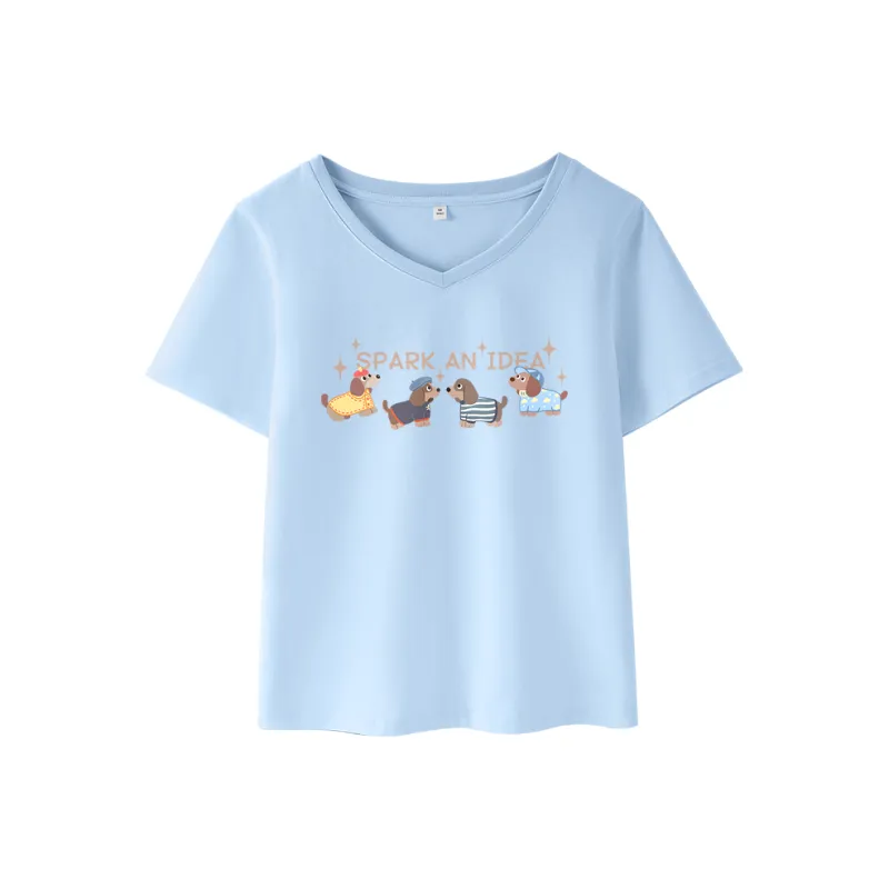 JEANSWEST Set in Sleeve T Shirt Women's-0