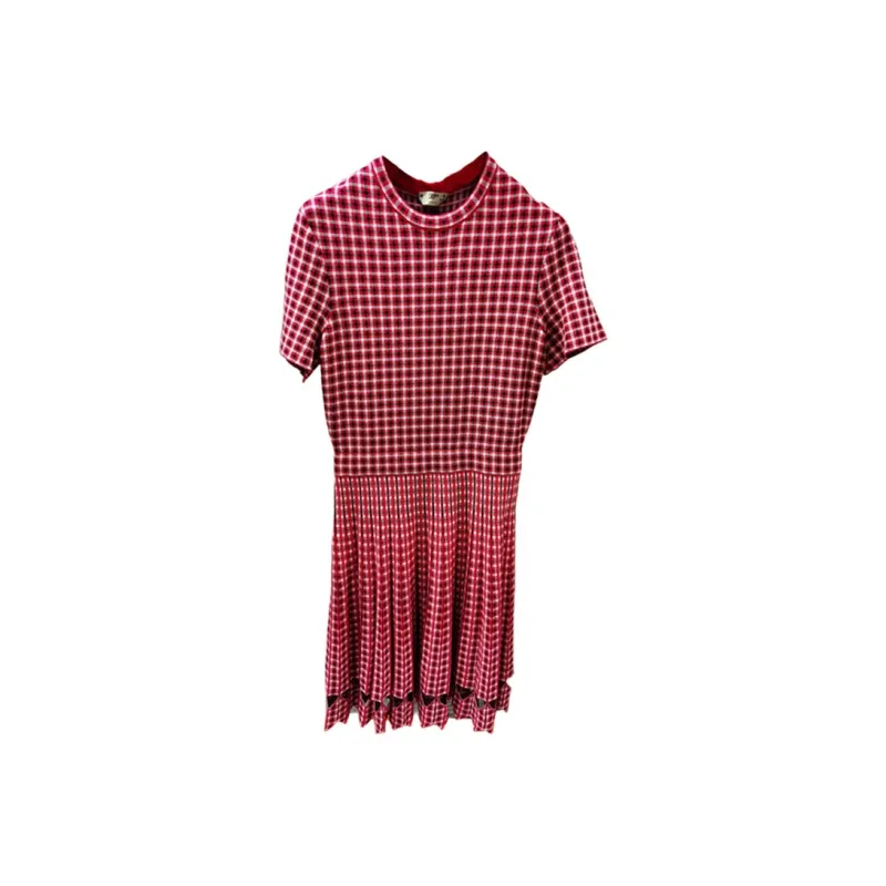 FENDI Short Sleeved Dresses Women's Red-0
