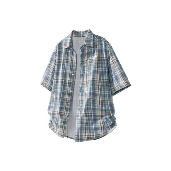 BIG TIME REGAL Shirts Unisex Blue Plaid