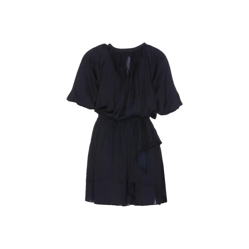 Zadig & Voltaire Romina Puff sleeve Ruched Mini Dress-0