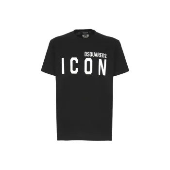 DSQUARED 2 Icon Logo Printed Crewneck T Shirt