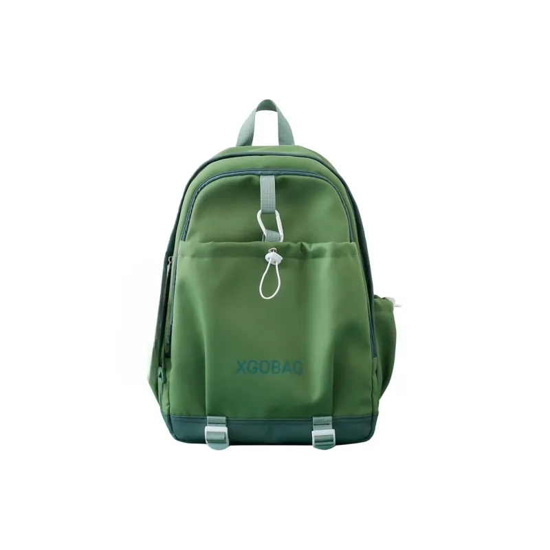 AIBAG Nylon Backpack Unisex White/Black/Purple/Yellow/Green/Brown-17