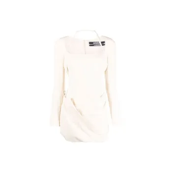 Jacquemus Long Sleeved Dress Women's White