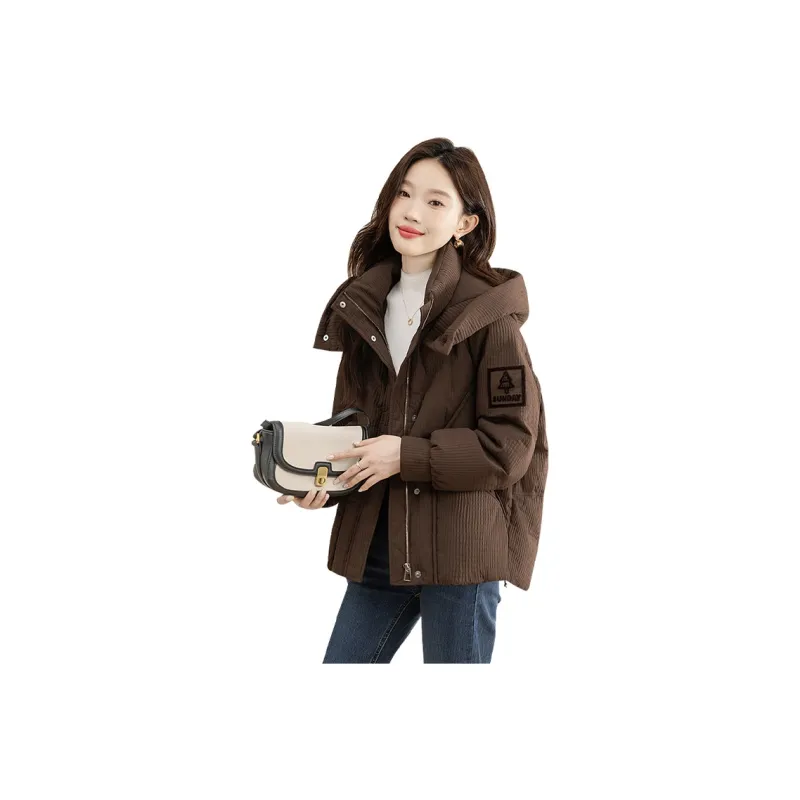 Cypress House Puffer Jacket Women's Dark Coffee-0