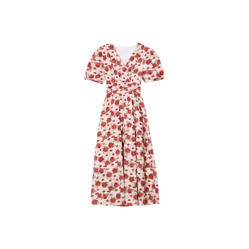 COVT Short Sleeved Dress Women's Red-0