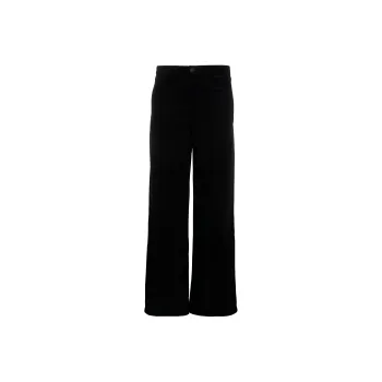 L'AGENCE Maghra Mid rise Wide leg Velvet Trousers