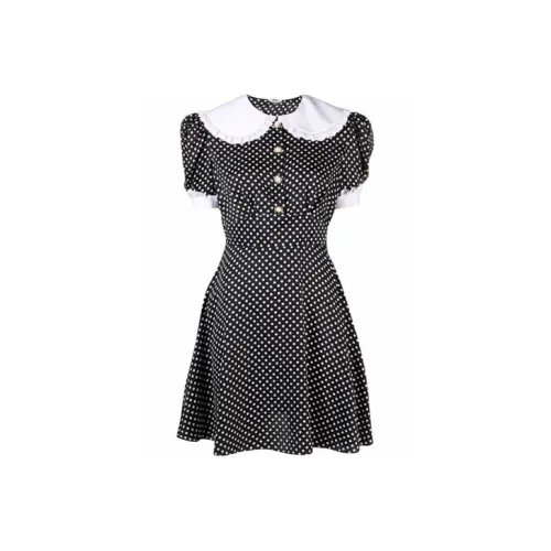 MIU MIU Short Sleeved Dress Women's Black